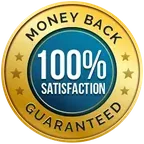 100% satisfaction money-back seal